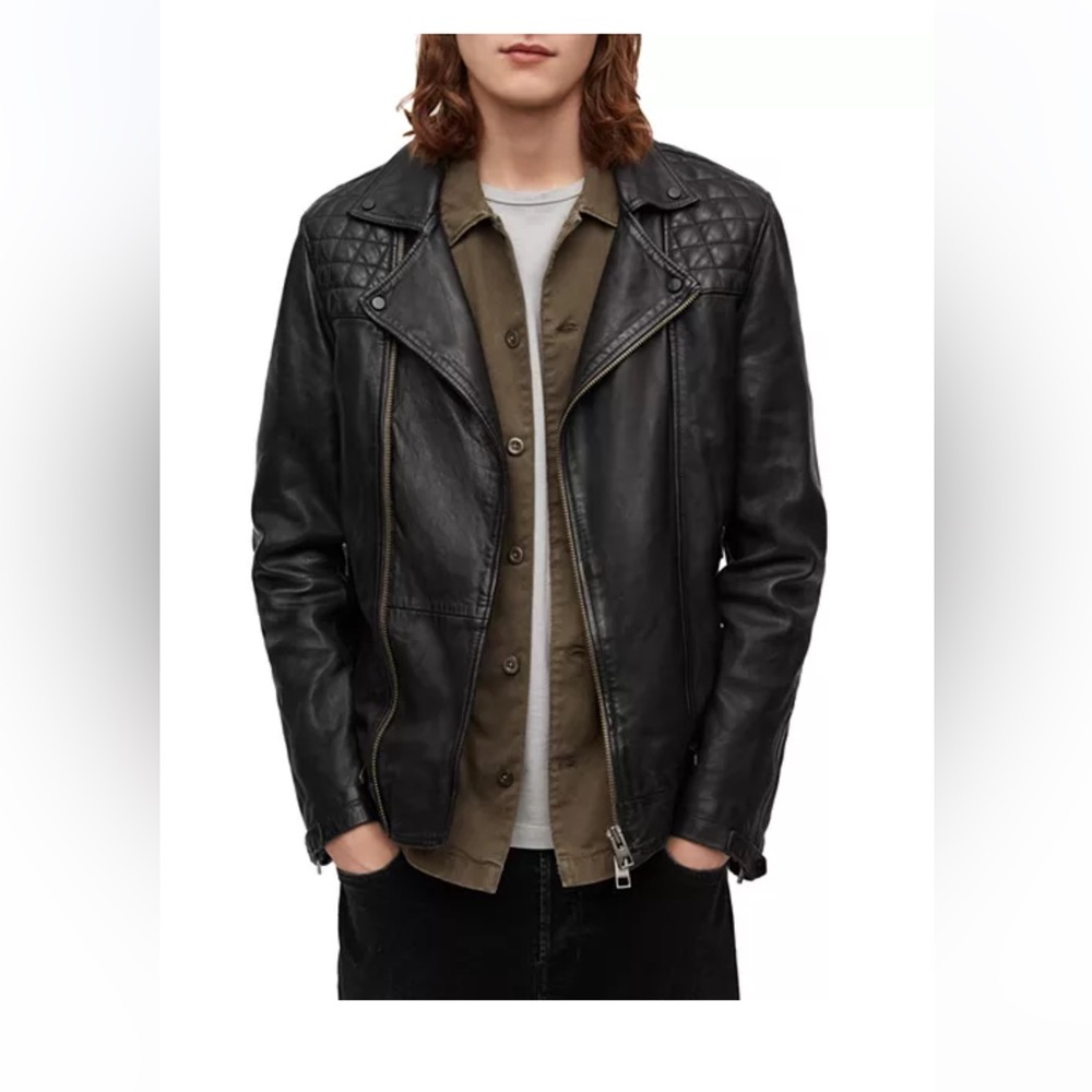 All Saints Conroy Leather Biker Jacket